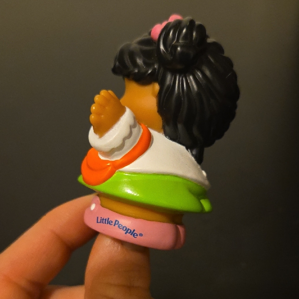 Little People Hispanic Neighborhood Daughter Girl Holding Doll - Picture 2 of 6